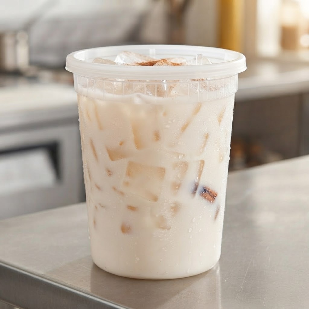🧊 LITRO DE AGUA FRESCA DE HORCHATA 🥛 + Hielos