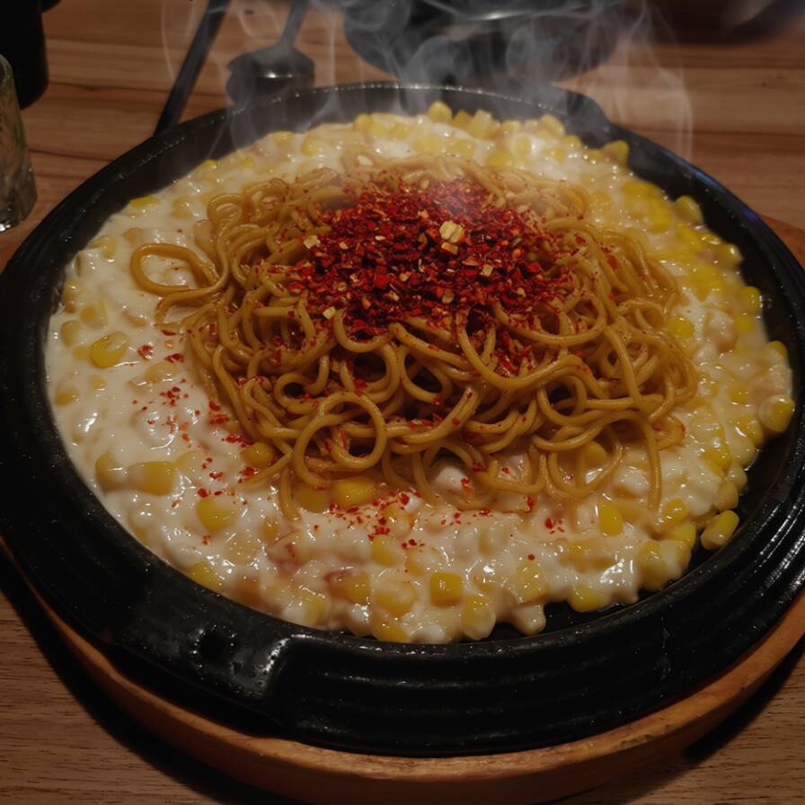 Elote con Queso Buldak Ramen
