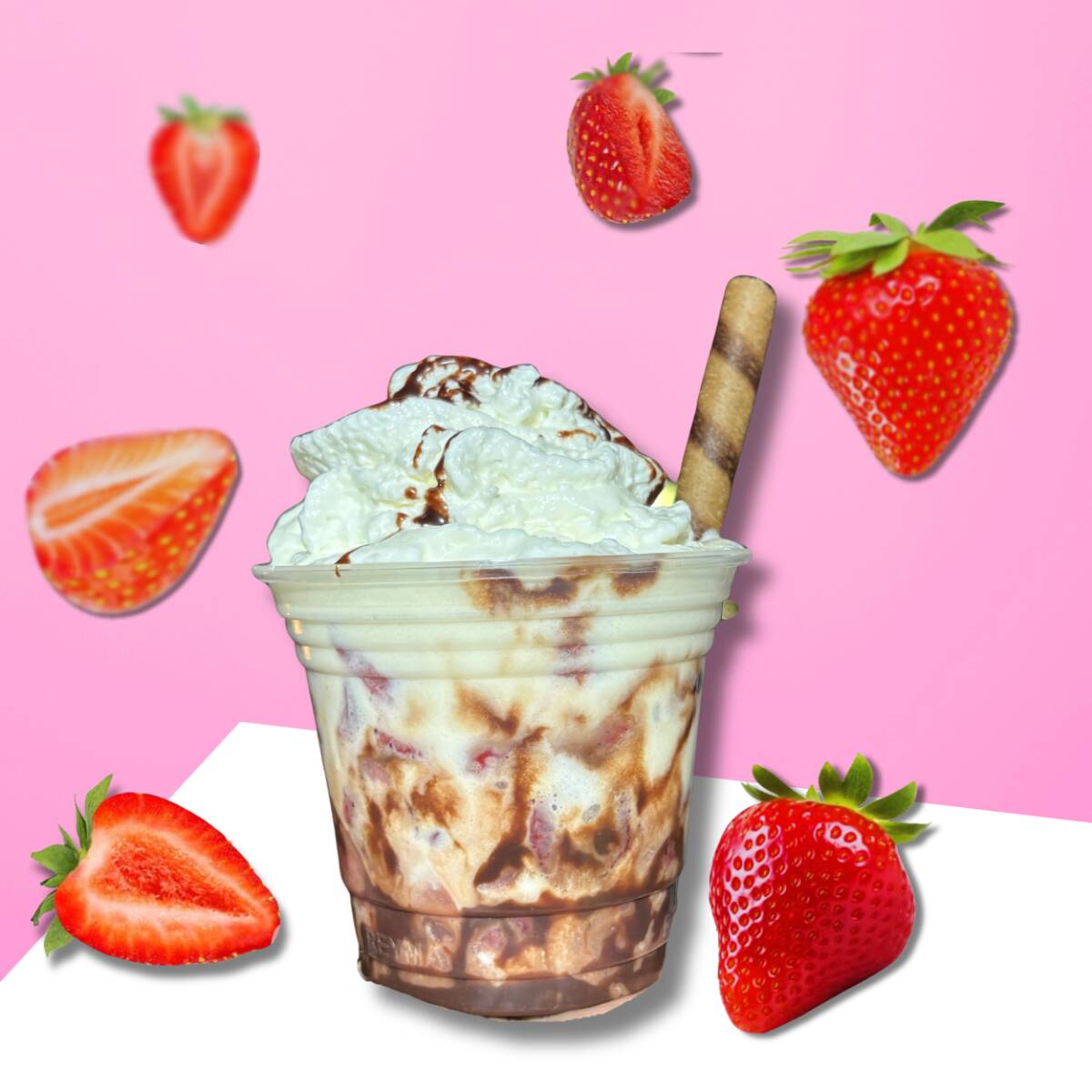 FRESAS CON CREMA MINI