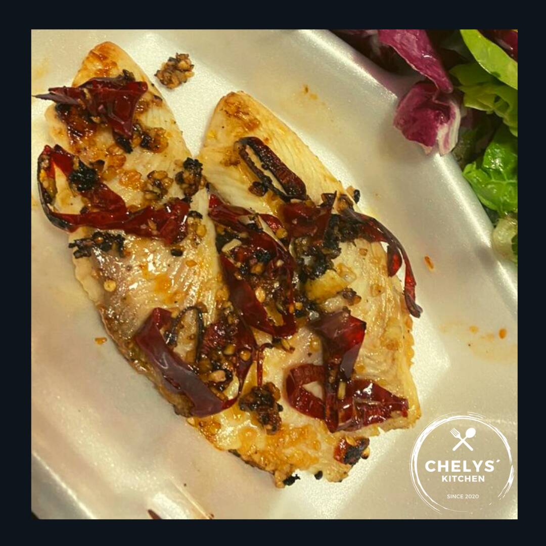 FILETE DE PESCADO AL AJILLO