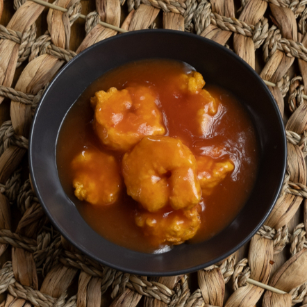 1/2 Langostino en salsa agridulce 2pers.