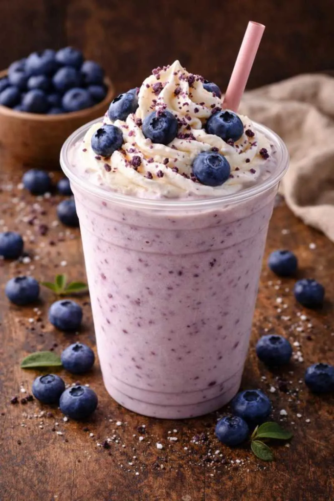 Frappe de yogurt de mora