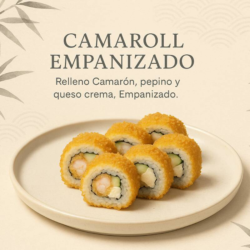 Camaroll Empanizado 8 Piezas y Refrescos