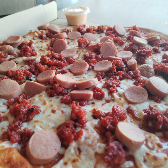Pizza Chorizo con salchicha