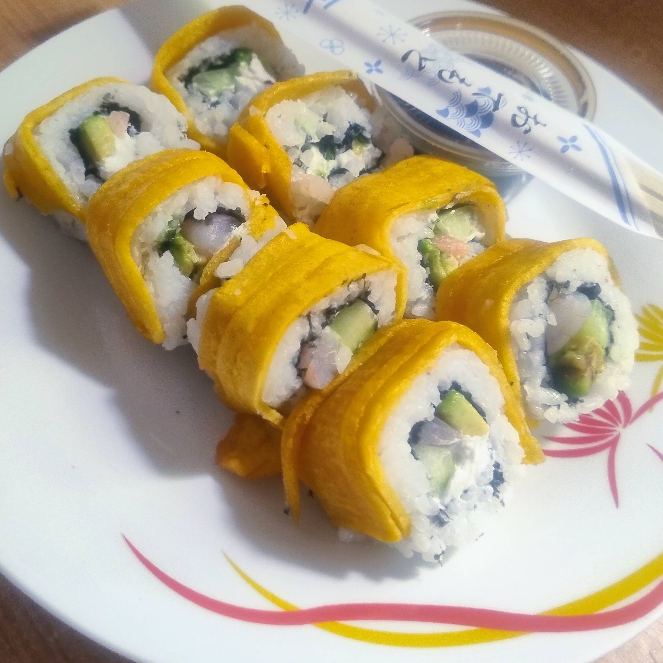 Platano Roll de Salmon