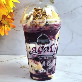 Escolha vários acompanhamentos para o seu açaí
Obs: Copo com tampa bolha
