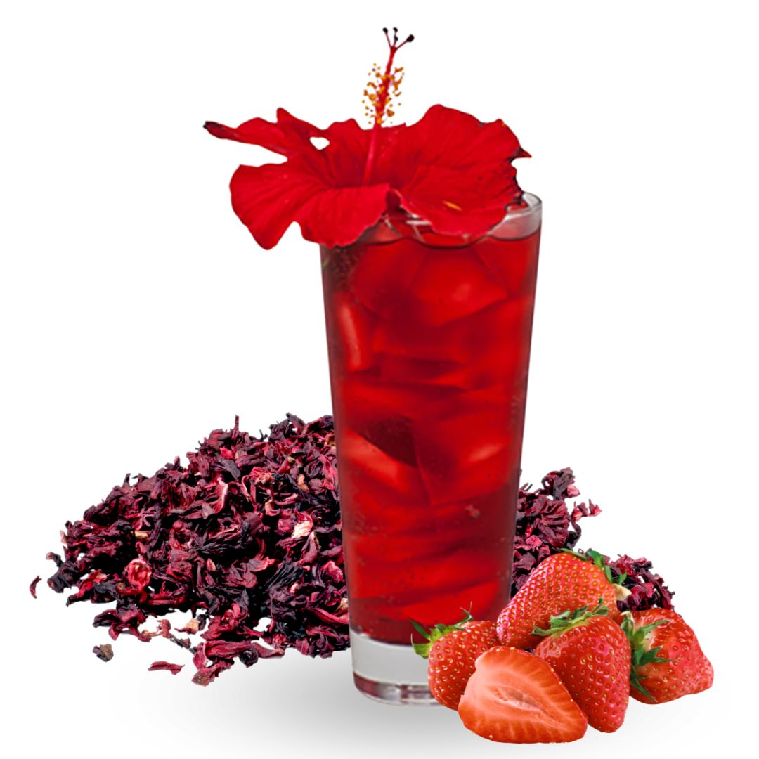 Agua de Fresa con Jamaica 500ml