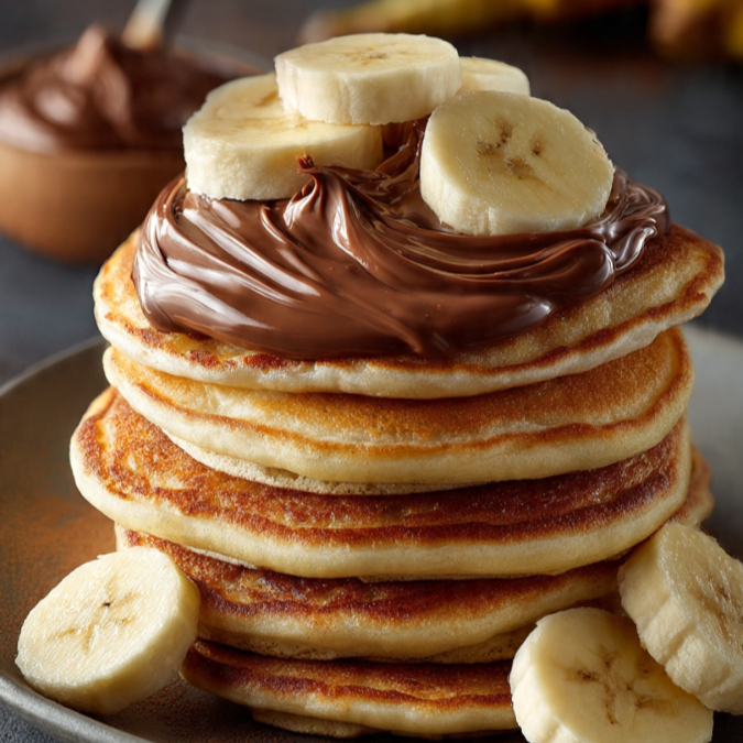 Pancakes Nutella y Platano