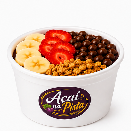 Açaí de 500ml + 4 Acompanhamentos Grátis!