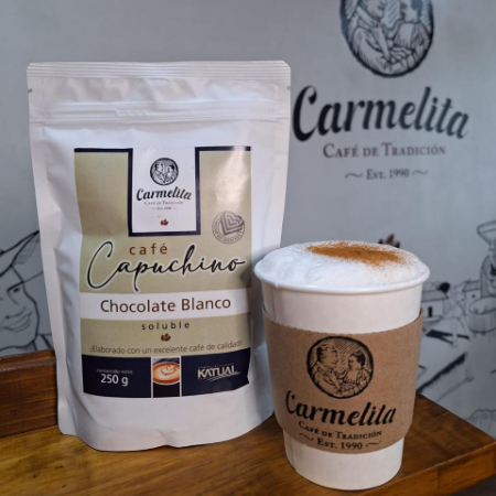 Capuchino Soluble Sabor Chocolate Blanco 250g