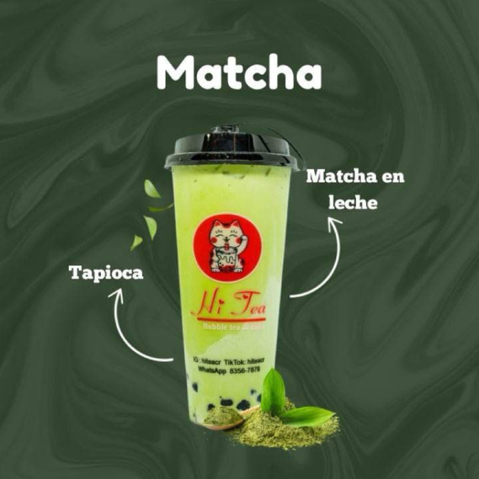 Matcha Cremoso Con Tapioca