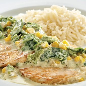 PESCADO CON RAJAS POBLANAS