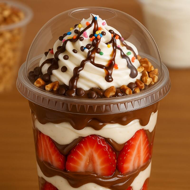 Fresas con Crema 6 Ingredientes