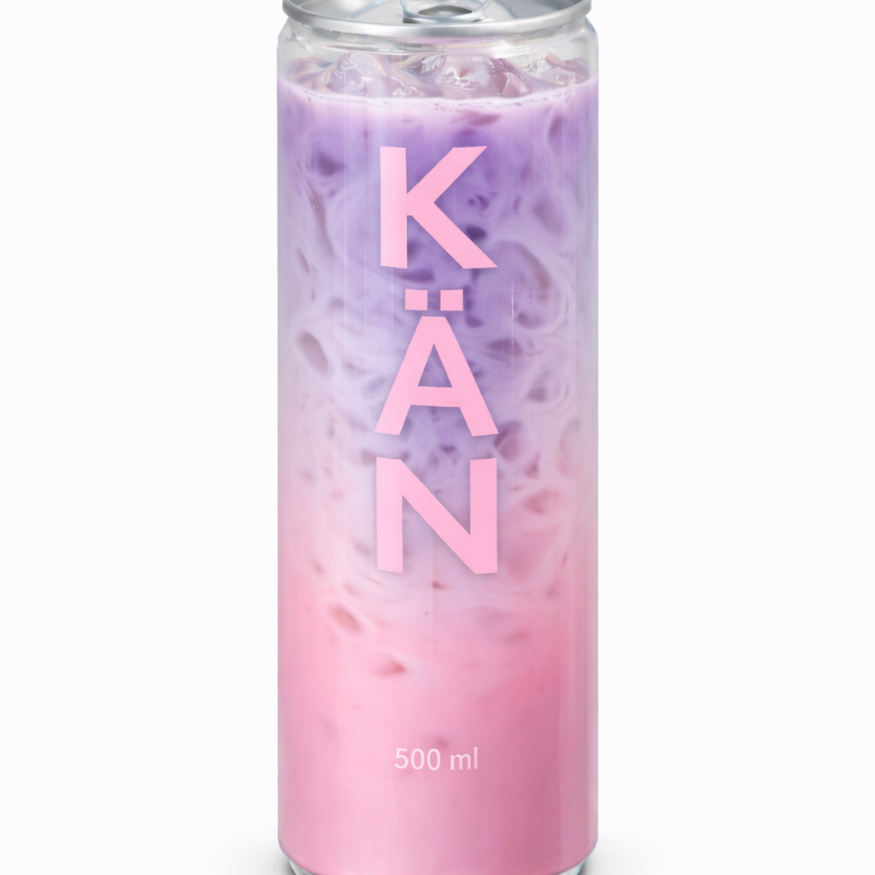 Iced Pink Taro Latte