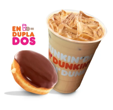 Enduplado Iced Latte & Donut.