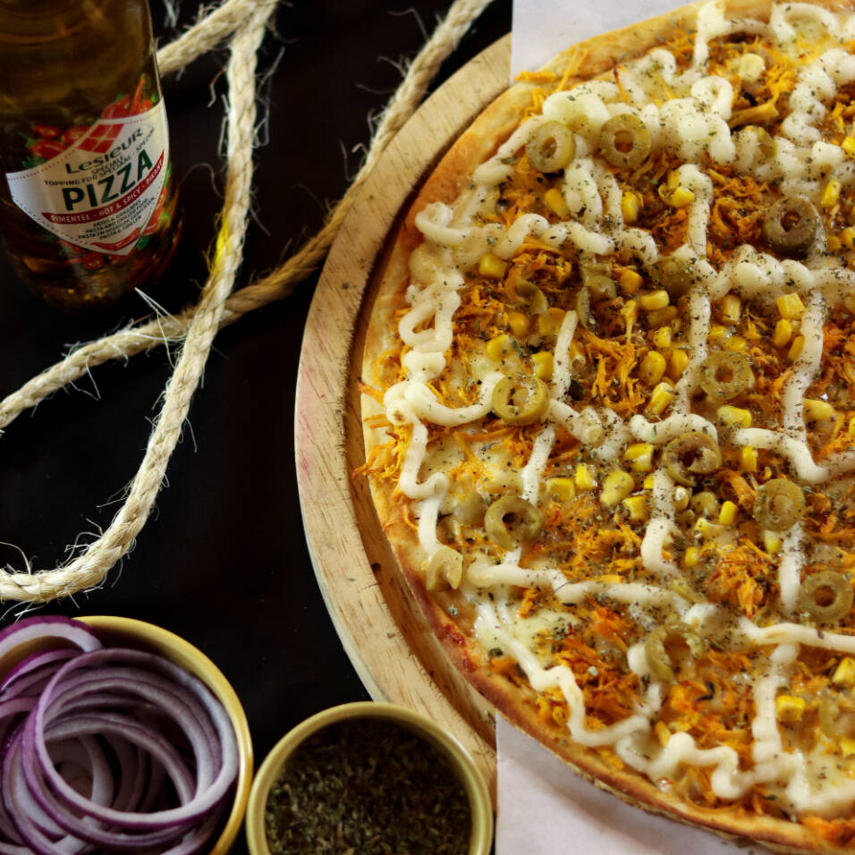 Pizza 35 centímetros até 2 sabores | 10 Fatias 60