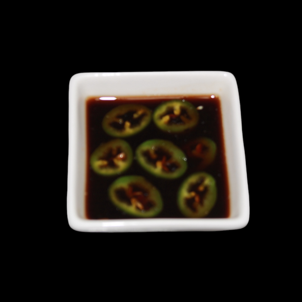 Soya con chiles
