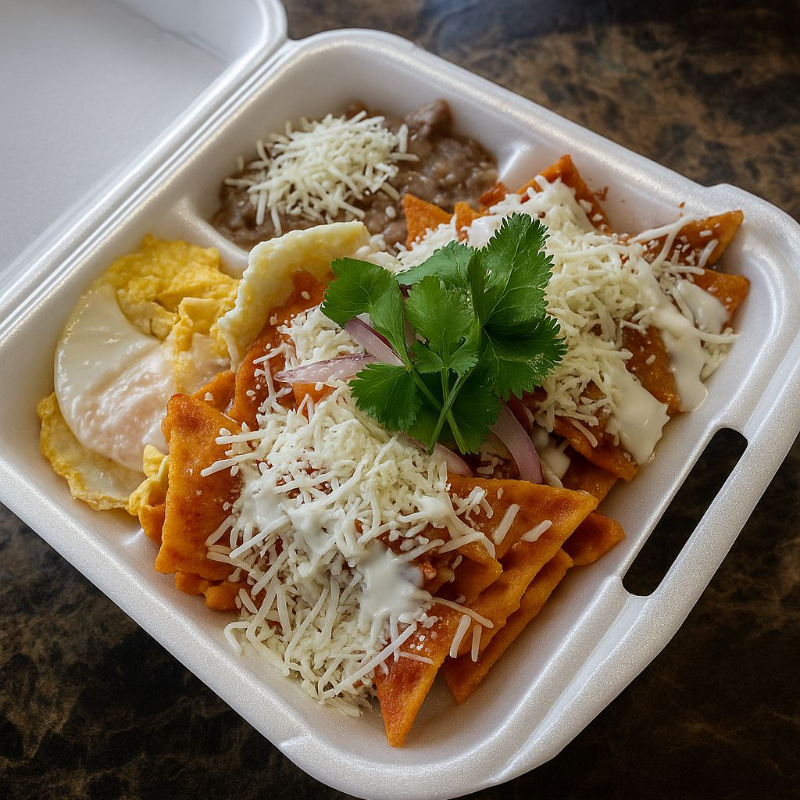 CHILAQUILES 🌶️ROJOS🌶️ MEDIANO