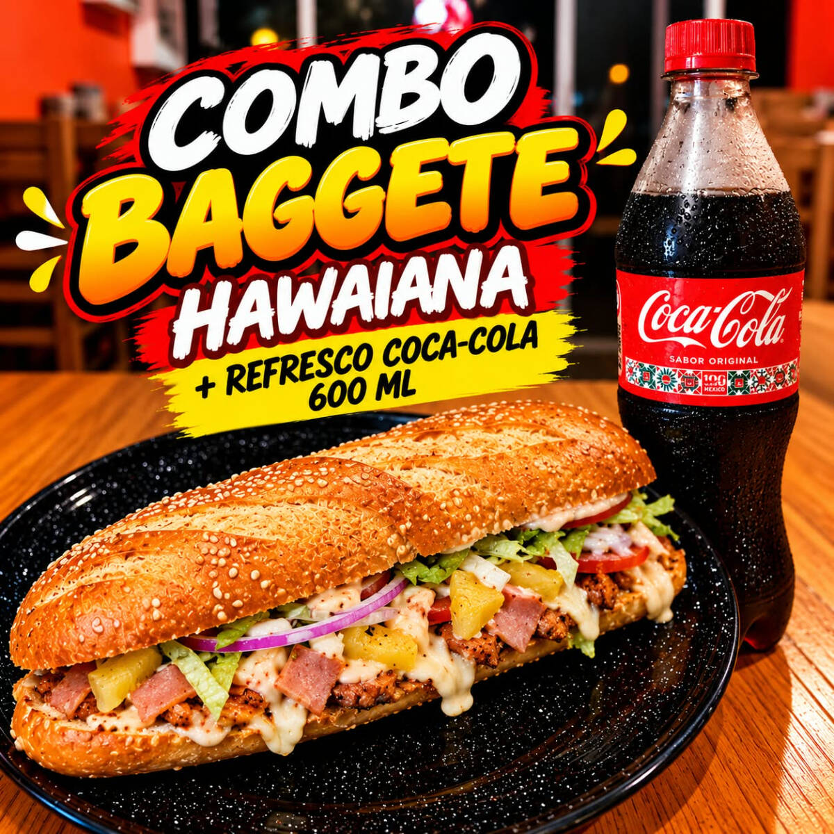Baguette y Coca