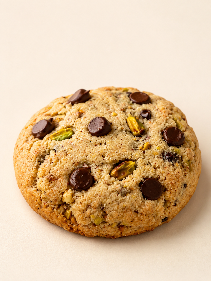 Galleta Pistache y Chocolate Keto