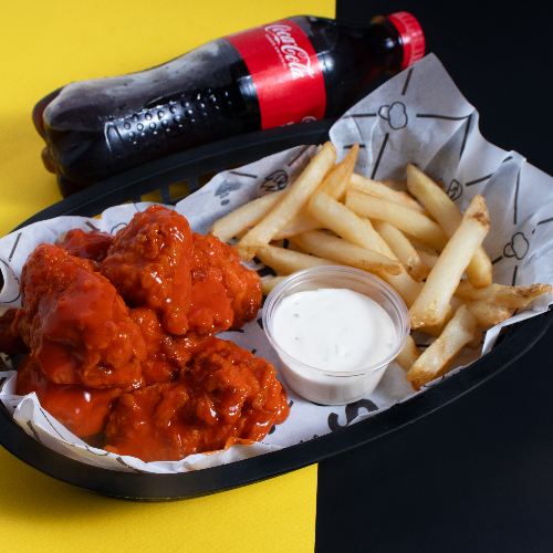 6 Boneless, Papas y Refresco