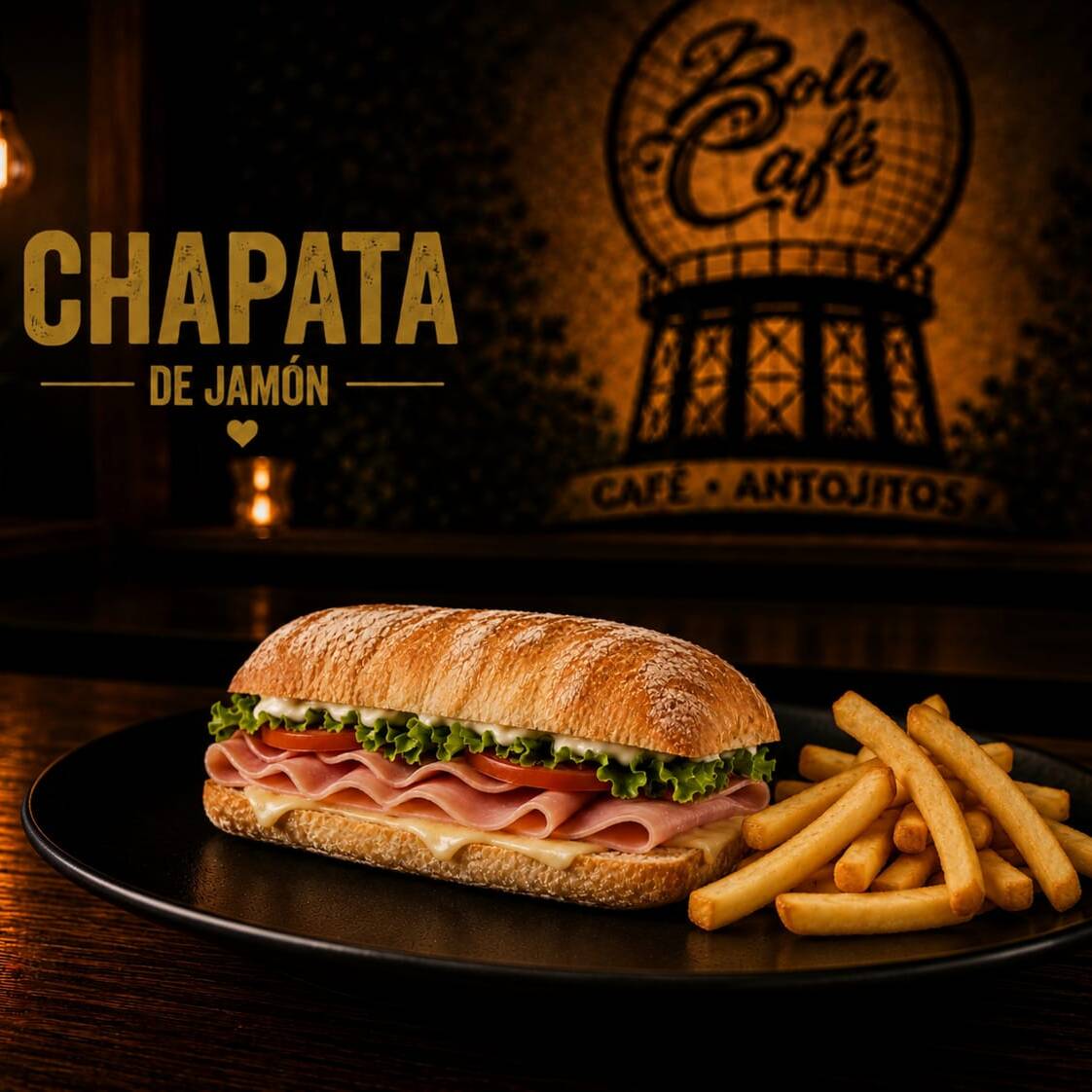 Chapata Jamon