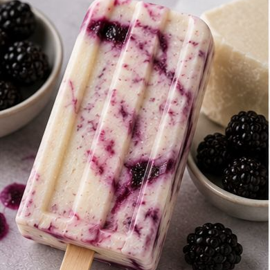 Paleta de Queso con Zarzamora