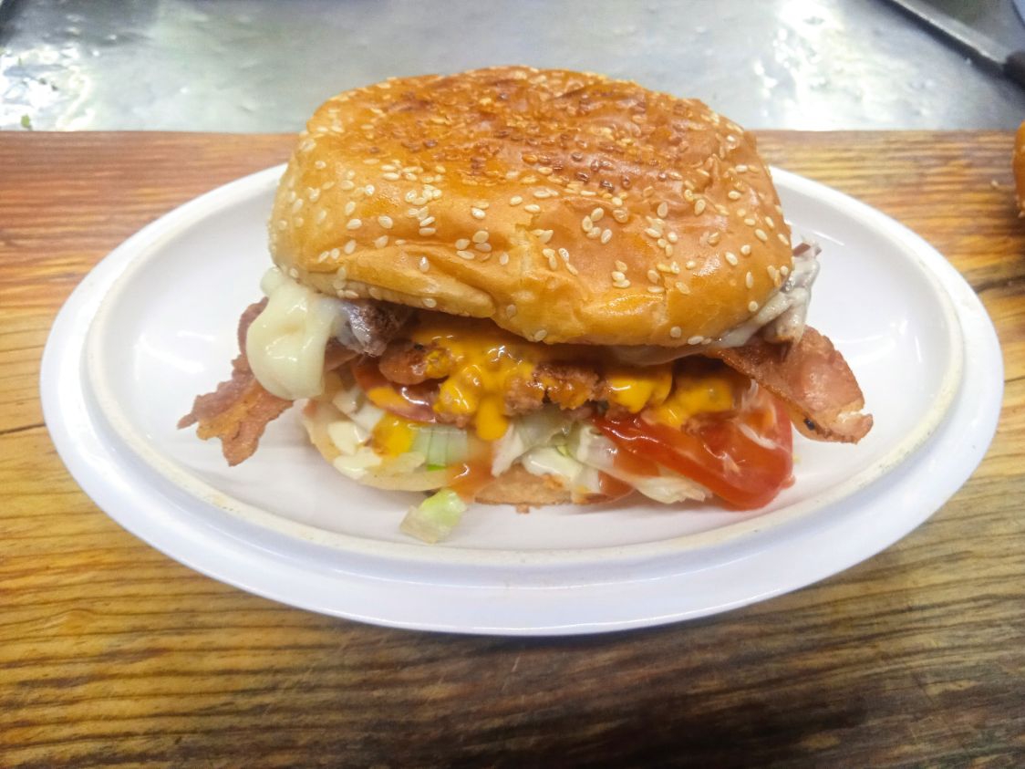 Hamburguesa con Tocino