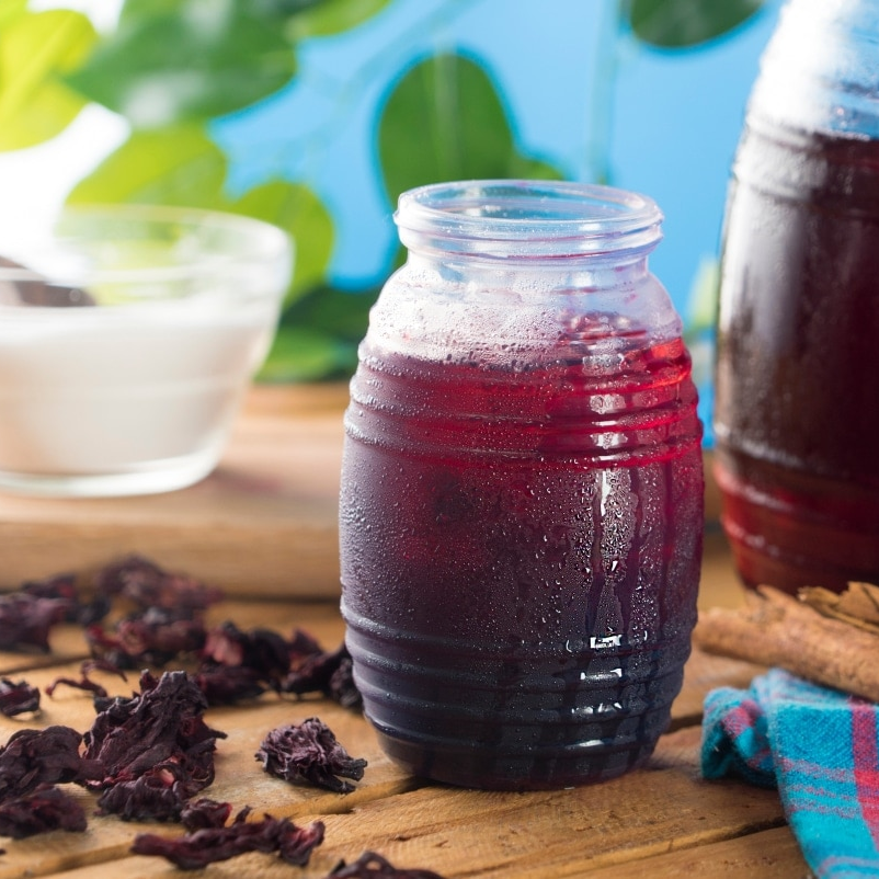 Agua de jamaica litro