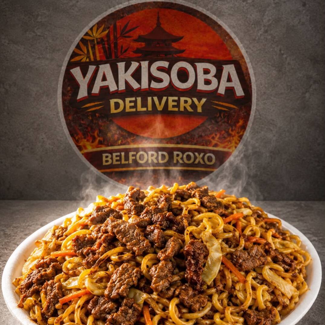 🥩 Carne Nosso yakisoba vai com repolho branco, repolho roxo, cenoura, cebola, molho shoyu, molho especial da casa e carne