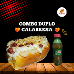 Pão caseiro, molho de tomate,2 salsicha, milho, ketchup,mostarda, calabresa em cubos, Catupiry, purê de batata, batata palha. Obs: foto Original do produto.