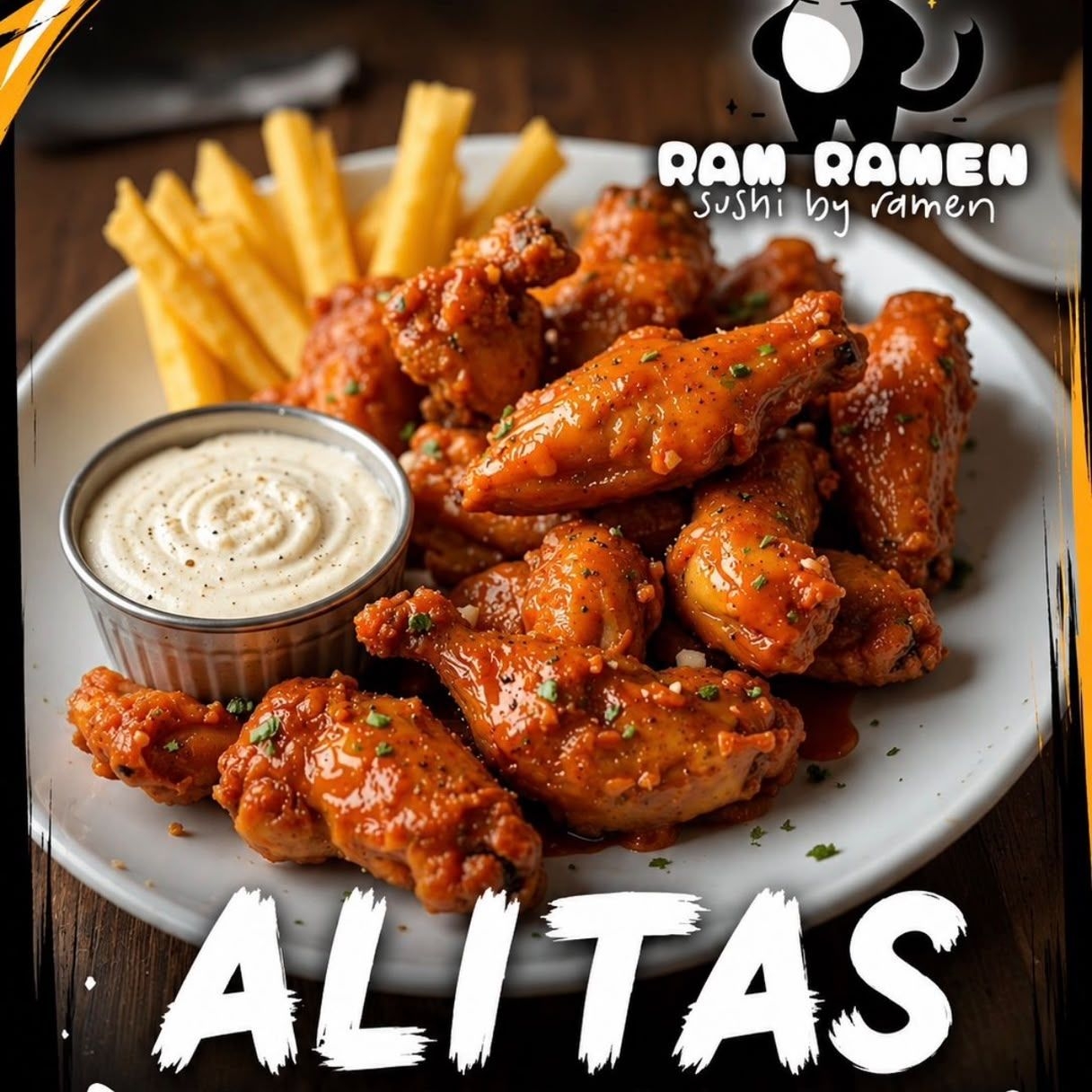 Alitas más Papas 500 gr