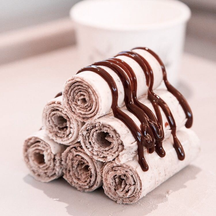 Helados en rollo