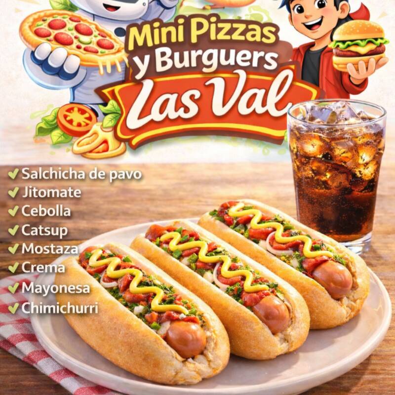 3 HOT DOGS SENCILLOS MAS REFRESCO