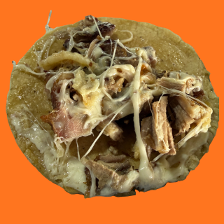 Taco de Carnitas con Queso
