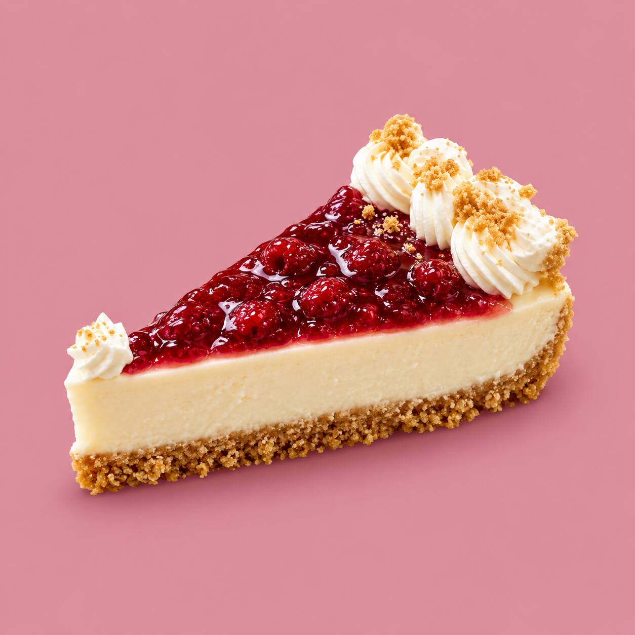 Pay de Queso con Frambuesa Dulce