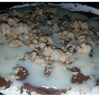 Tapioca paçoca com leite condensado 23 cm