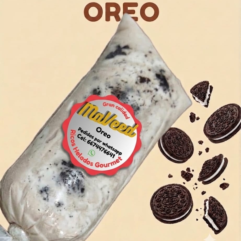 Helado de Oreo