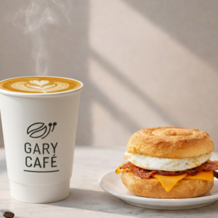 Latte Vainilla + Sandwich Espiral