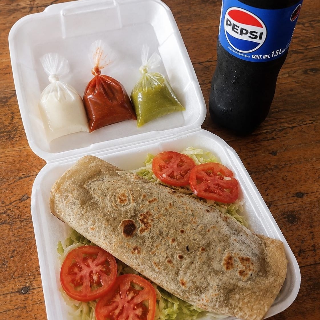 Mega Burrito + Refresco de 1.5L