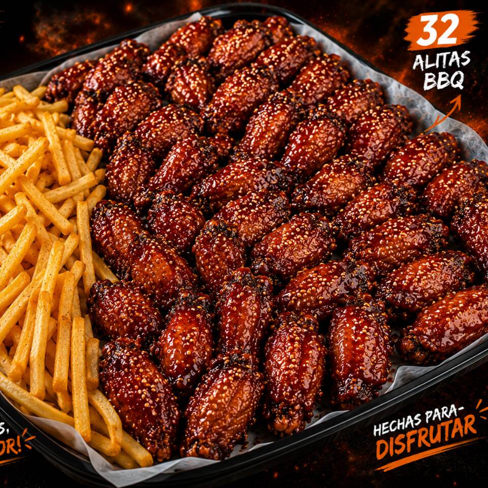 32 Alitas BBQ