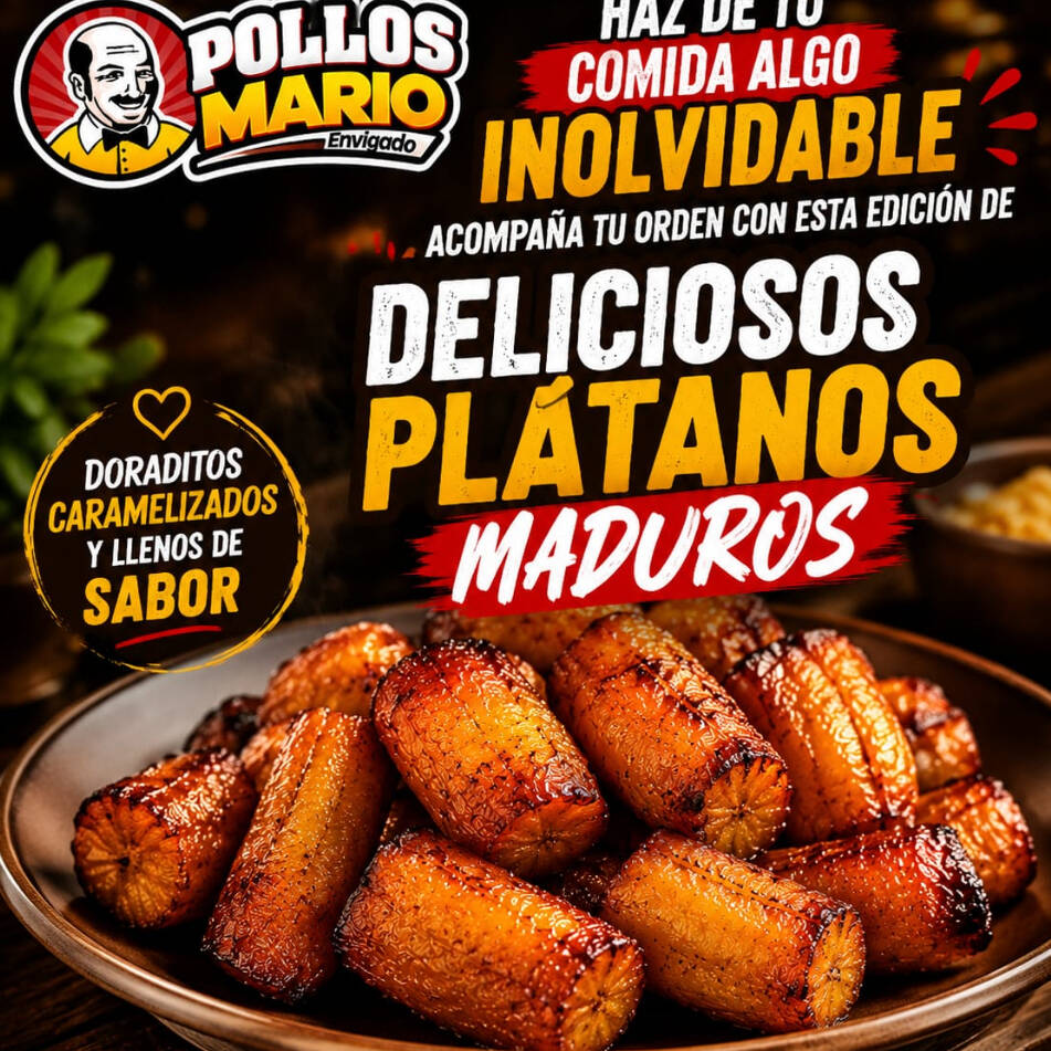 Porcion de Platano Maduro Frito