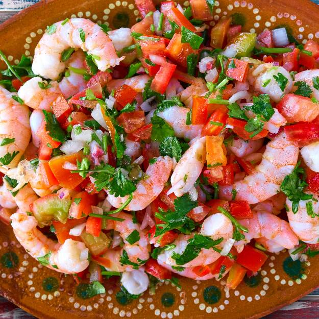 1/2 Orden de Ensalada de Pulpa de Camarón