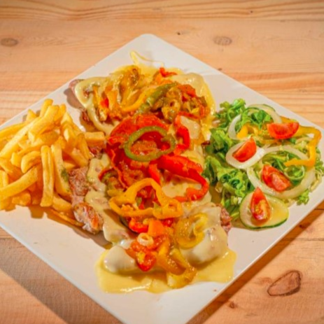 Carne Bisteck a Caballo