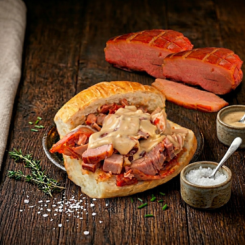 BISTEC MARINADO EN TORTA