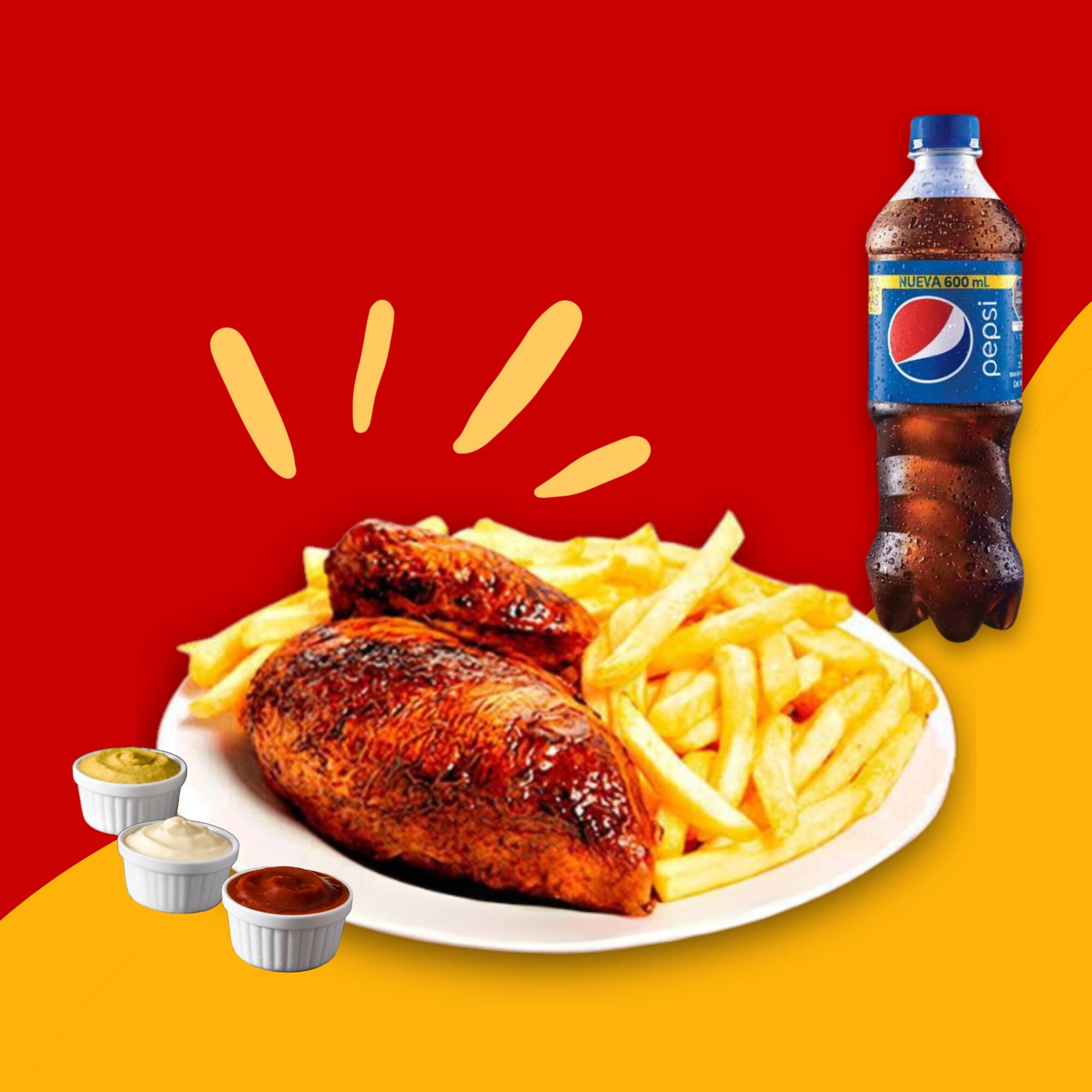 1/4 Pollo+ Pepsi