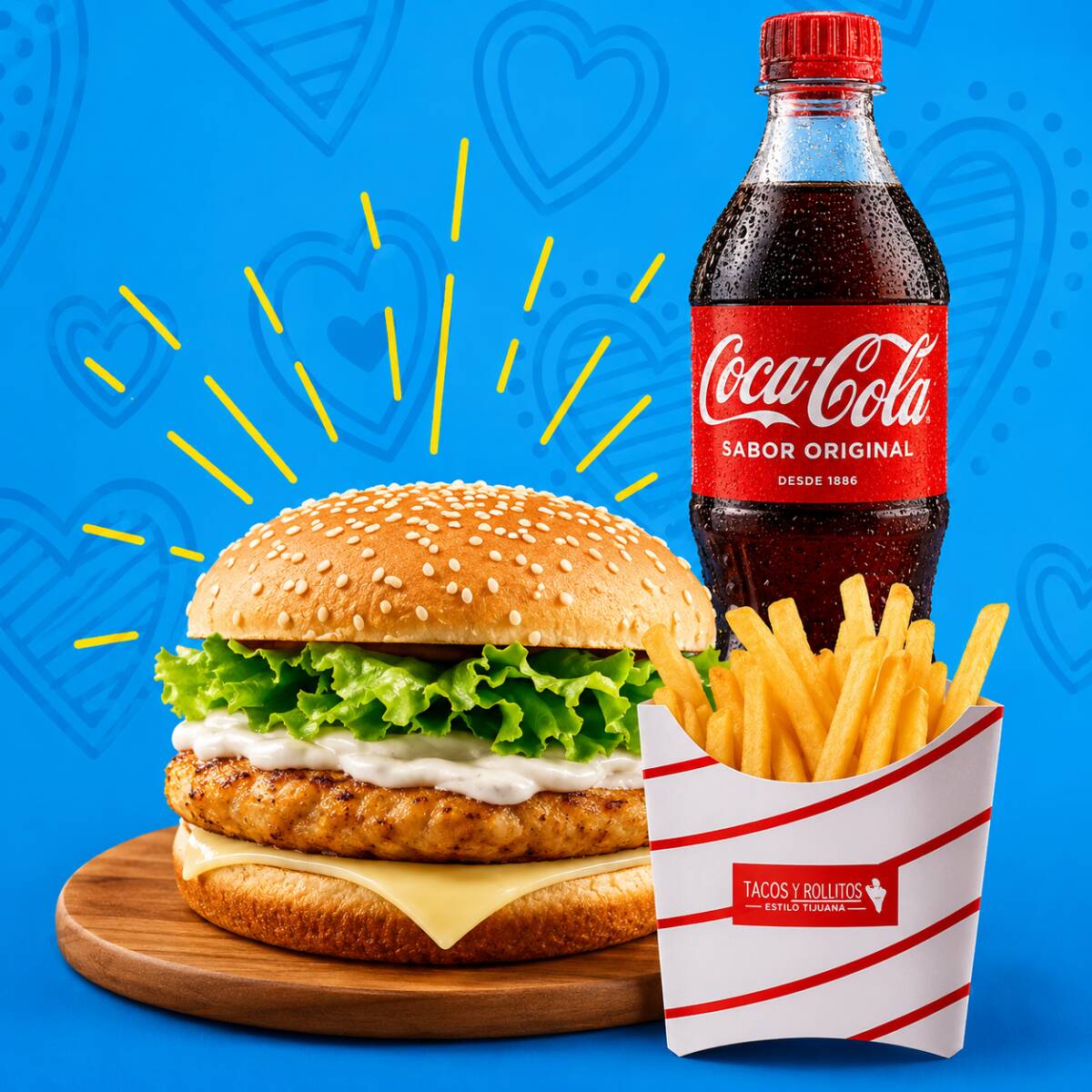 Combo Hamburguesa de Pollo