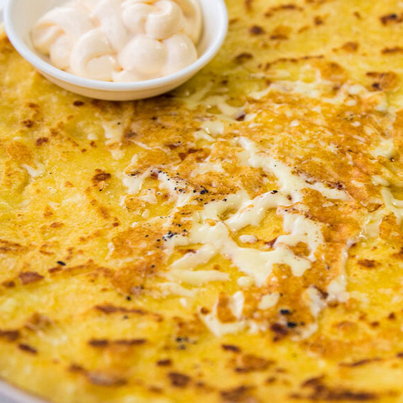 Tortilla con Queso + Natilla