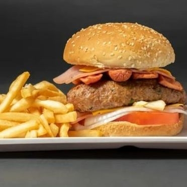 Hamburguesa Con Tocino