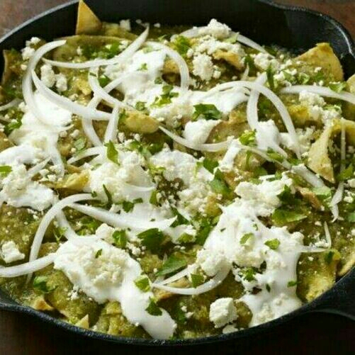 Chilaquiles verdes sencillos